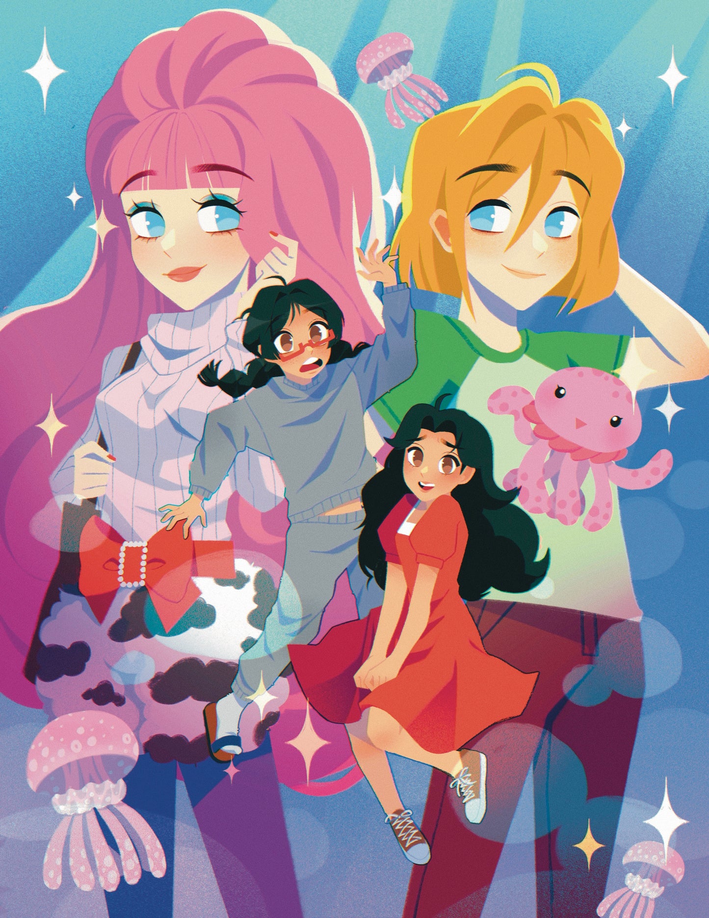 Jellyfish Princess Print