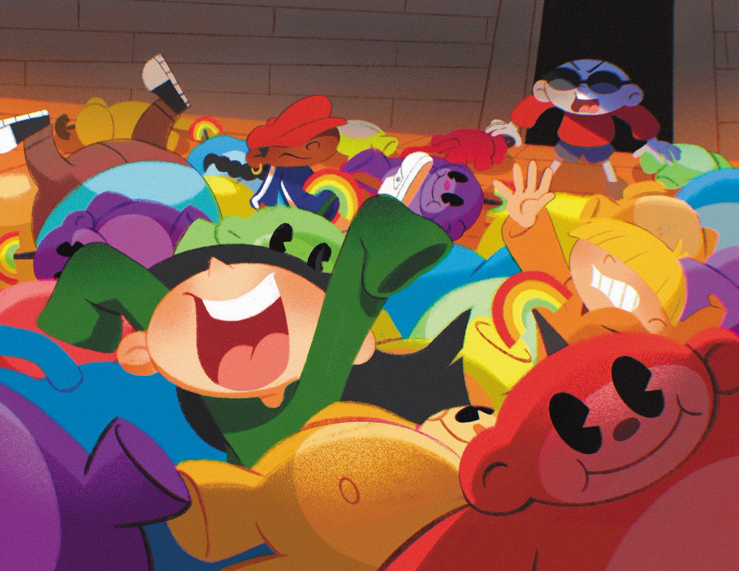 KND Rainbow Monkeys Print