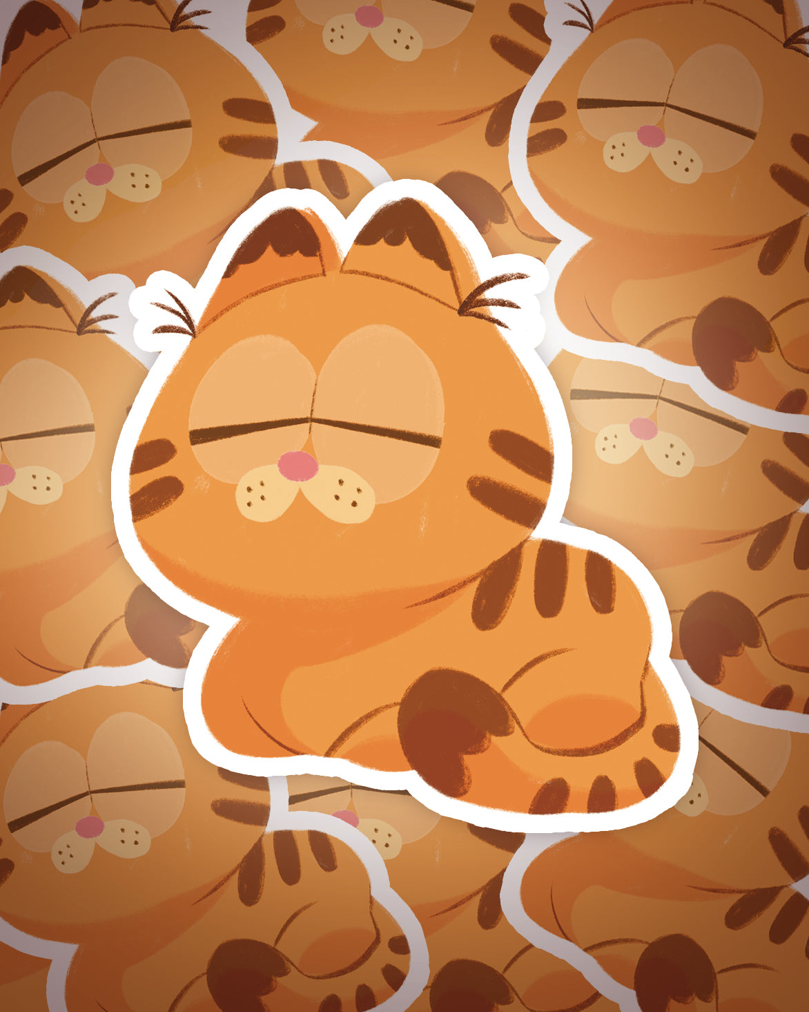 Eepy Garf Sticker