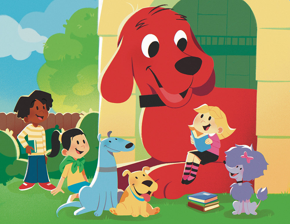 Big Red Dog Print