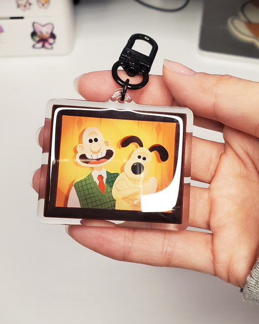 Wallace & Gromit Through the Years Acrylic Charm