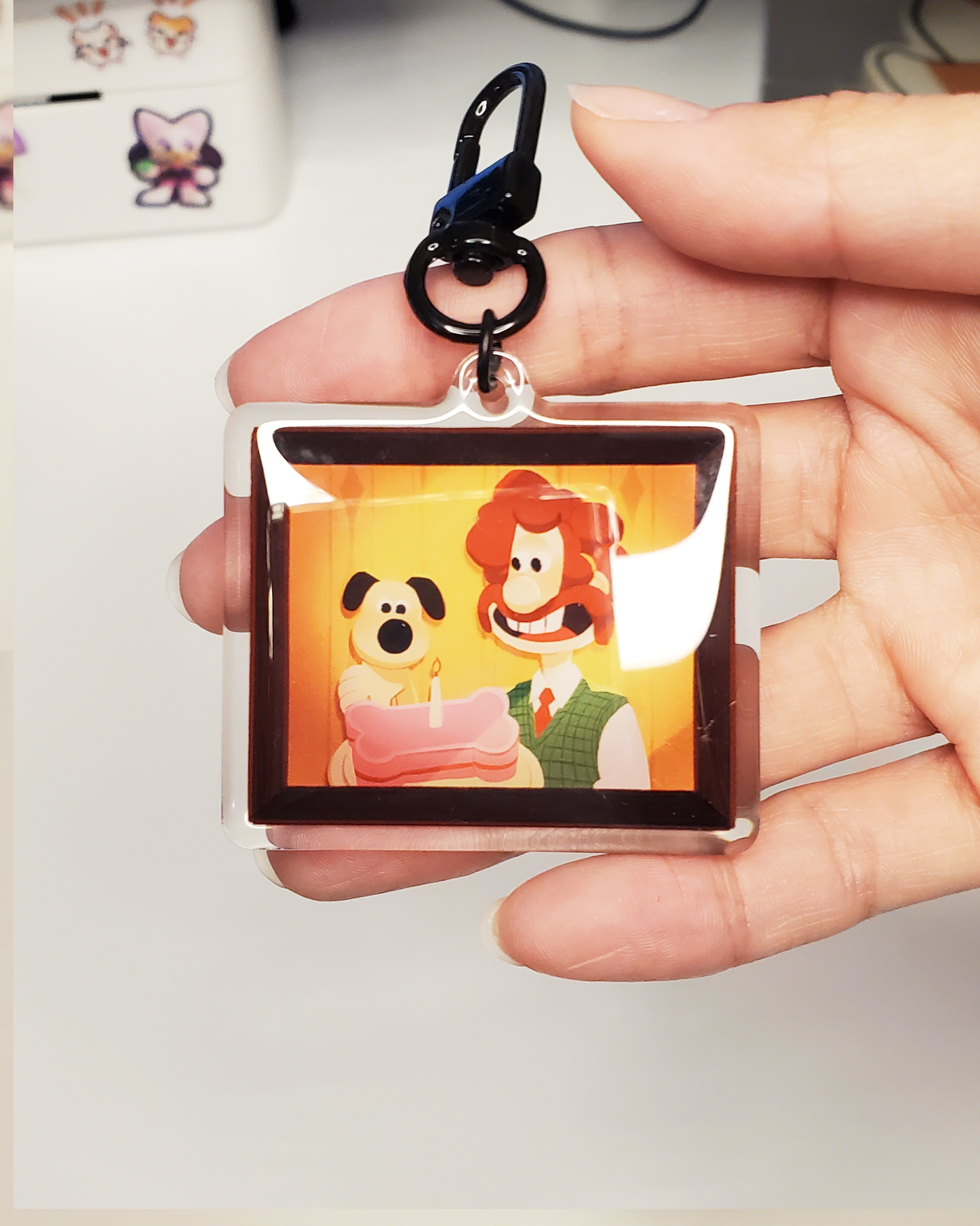 Wallace & Gromit Through the Years Acrylic Charm