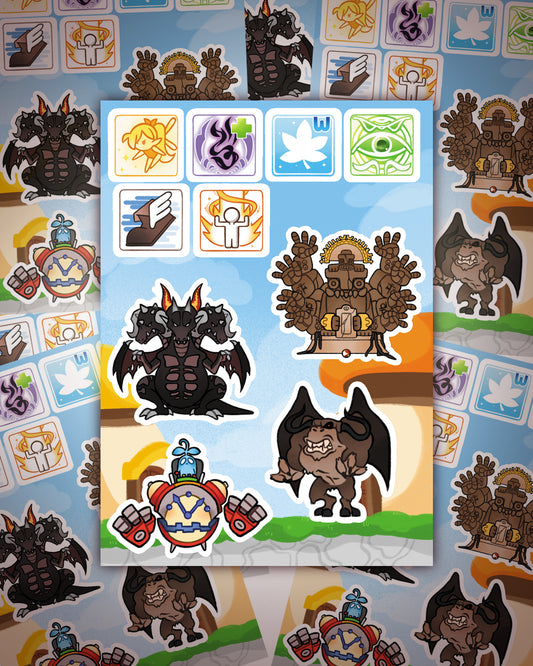 MS Boss Monsters Sticker Sheet