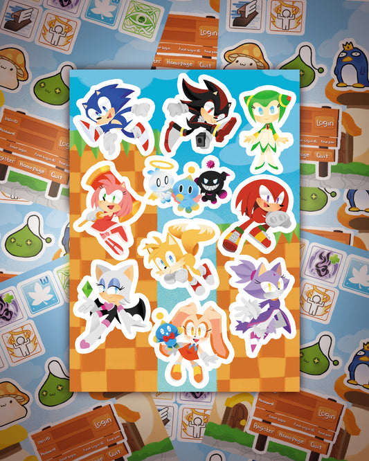 Sonic Sticker Sheet