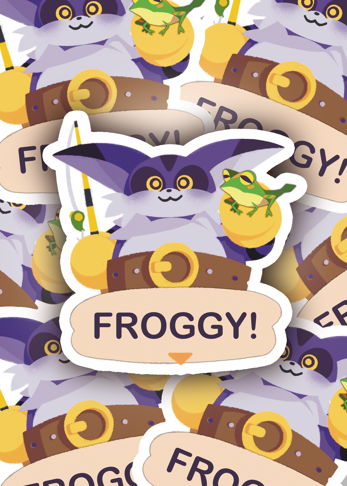 I Caught Froggy! Sticker